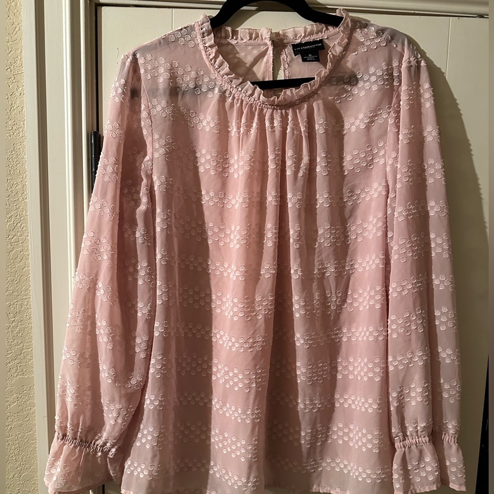 Liz Claiborne Sheer Lace Blouse
